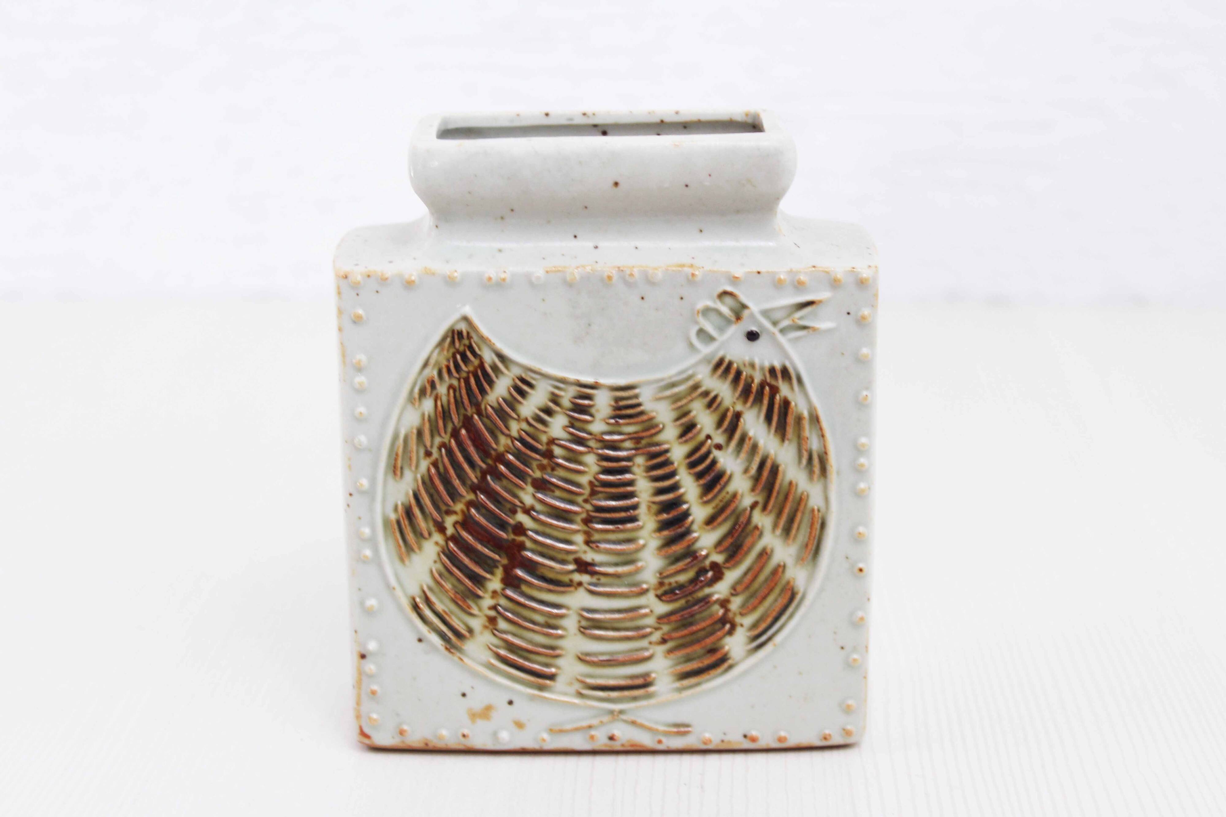 Scandinavian ceramic vase 1970