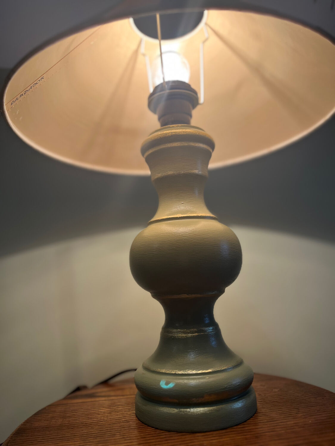 Celadon green lamp