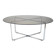 Midcentury Chrome and Glass Dining Table, Italy, 1970s