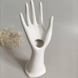 Soliflore main porcelaine
