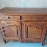 carved solid oak sideboard