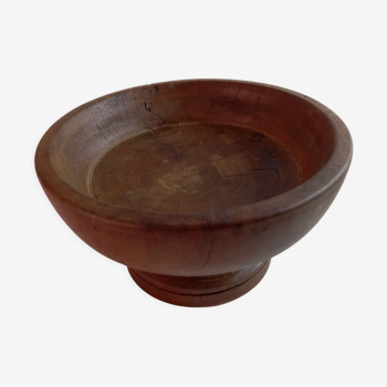 Cup on foot in Tunisian olive wood