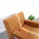 Vintage 1970s retractable lounge chair – Ochre yellow brown, sofa bed
