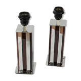 Pair of table lamp legs 70s