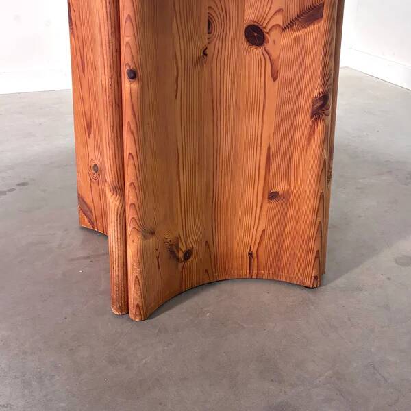 Glostrup solid pine, round / oval dining table, 1970s