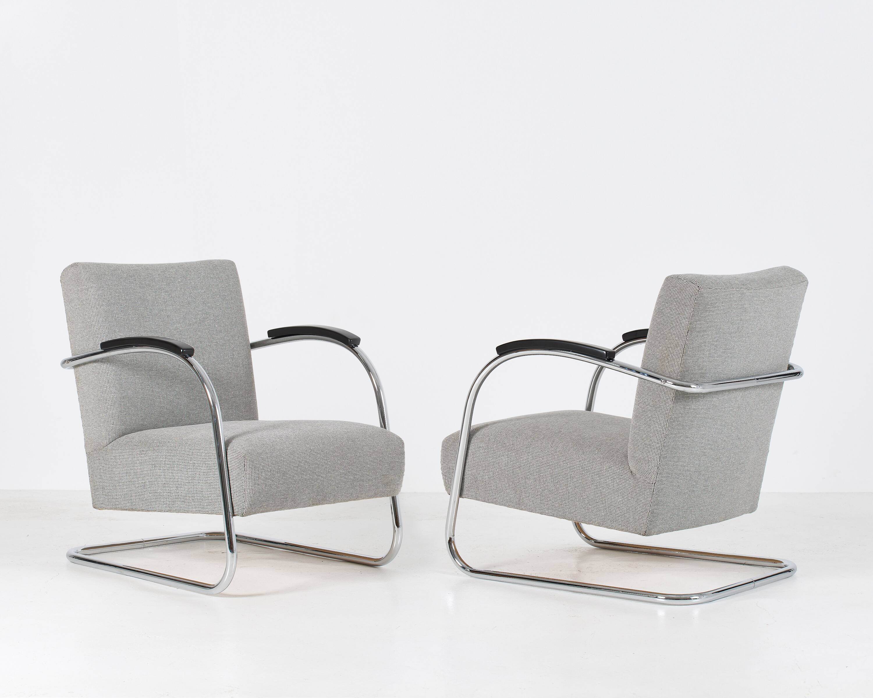 Set of 2 cantilever armchairs from Mucke & Melder, 30's