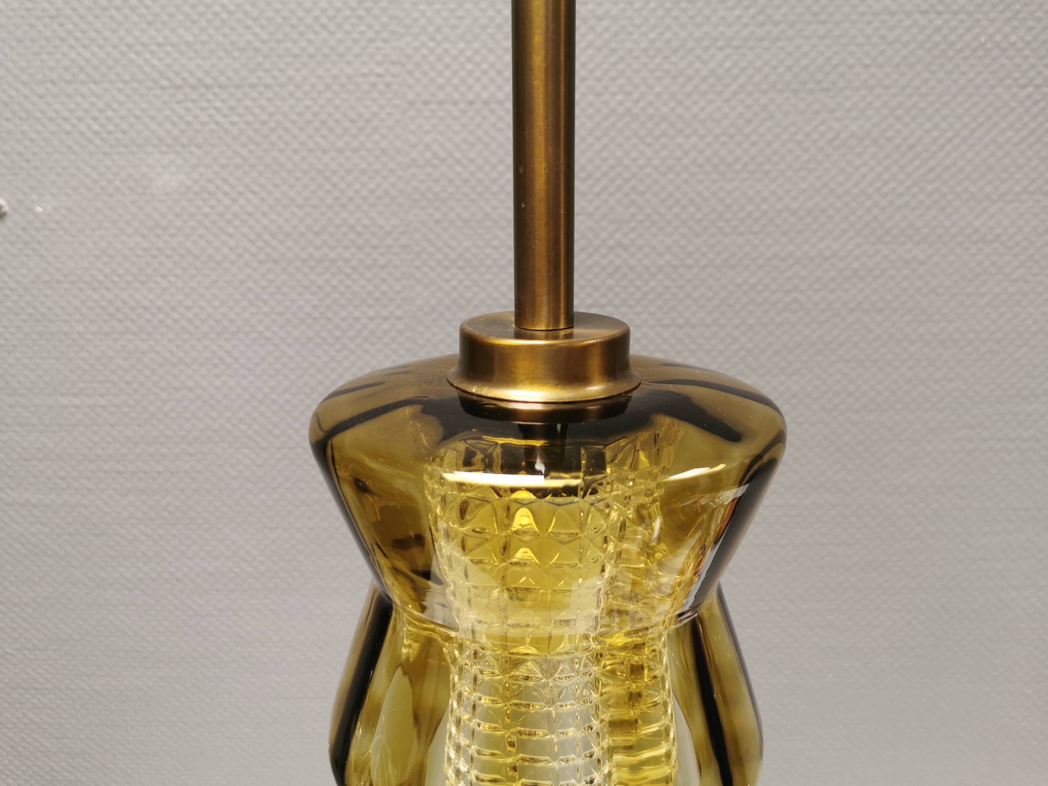 Lampe suspendue suédoise par Carl Fagerlund pour la verrerie Orrefors, années 1970.