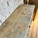 Old workshop cabinet with flaps, original patina.