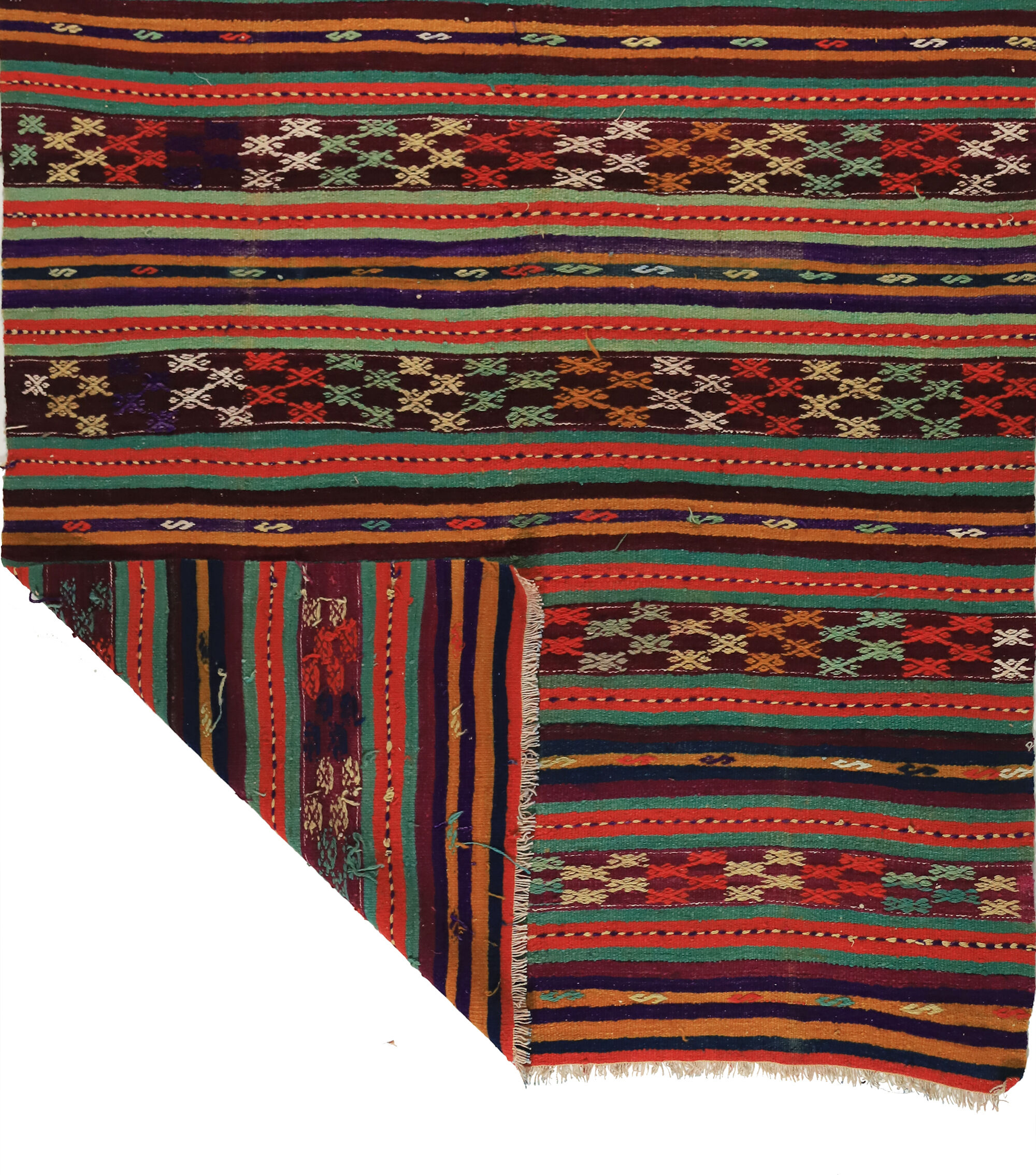 Anatolian handmade kilim rug 250 cm x 162 cm