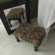 Small vintage tapestry footstool.