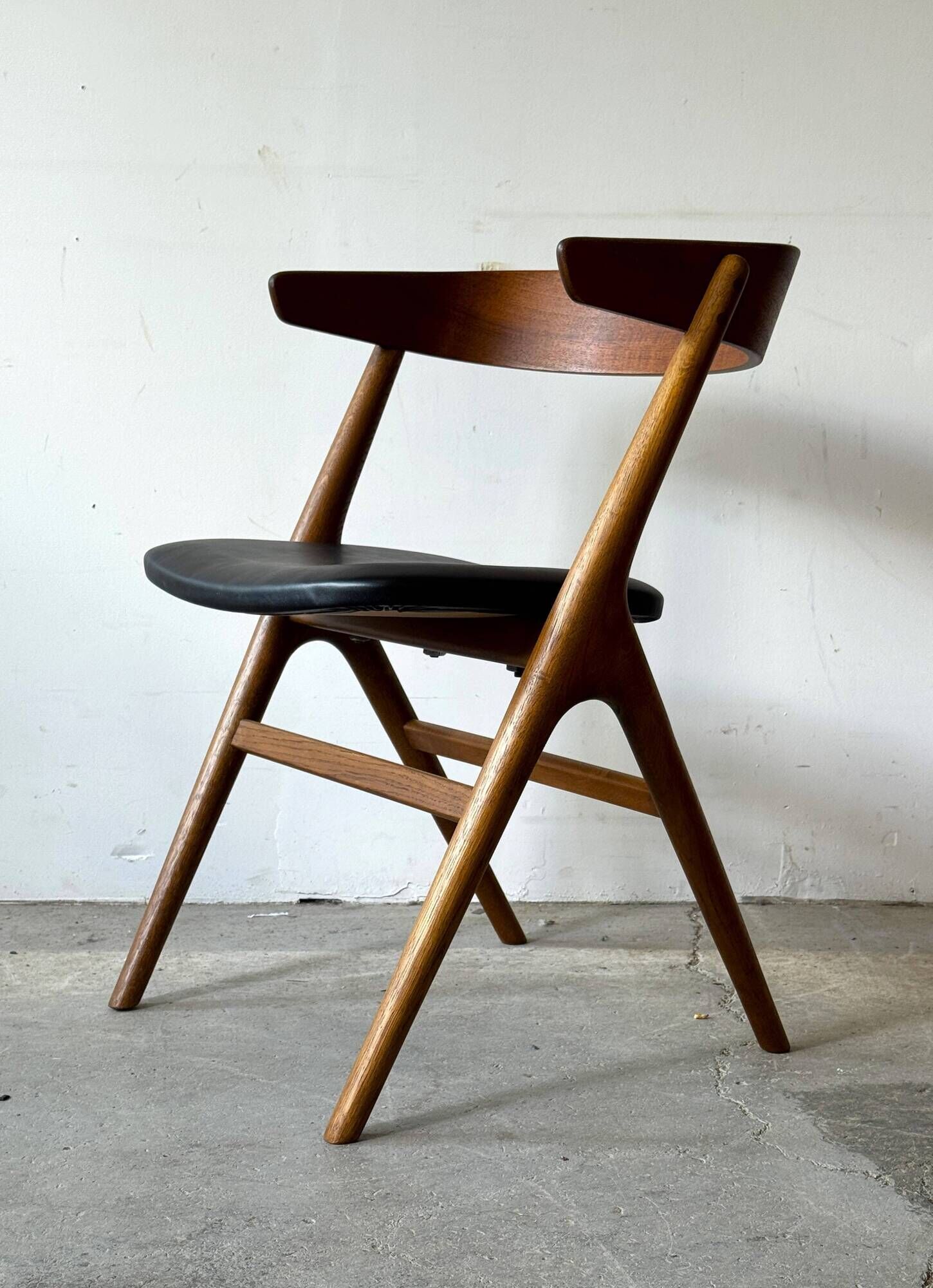 Chaise n° 9, Danemark, années 1950, style moderne du milieu du XXe siècle