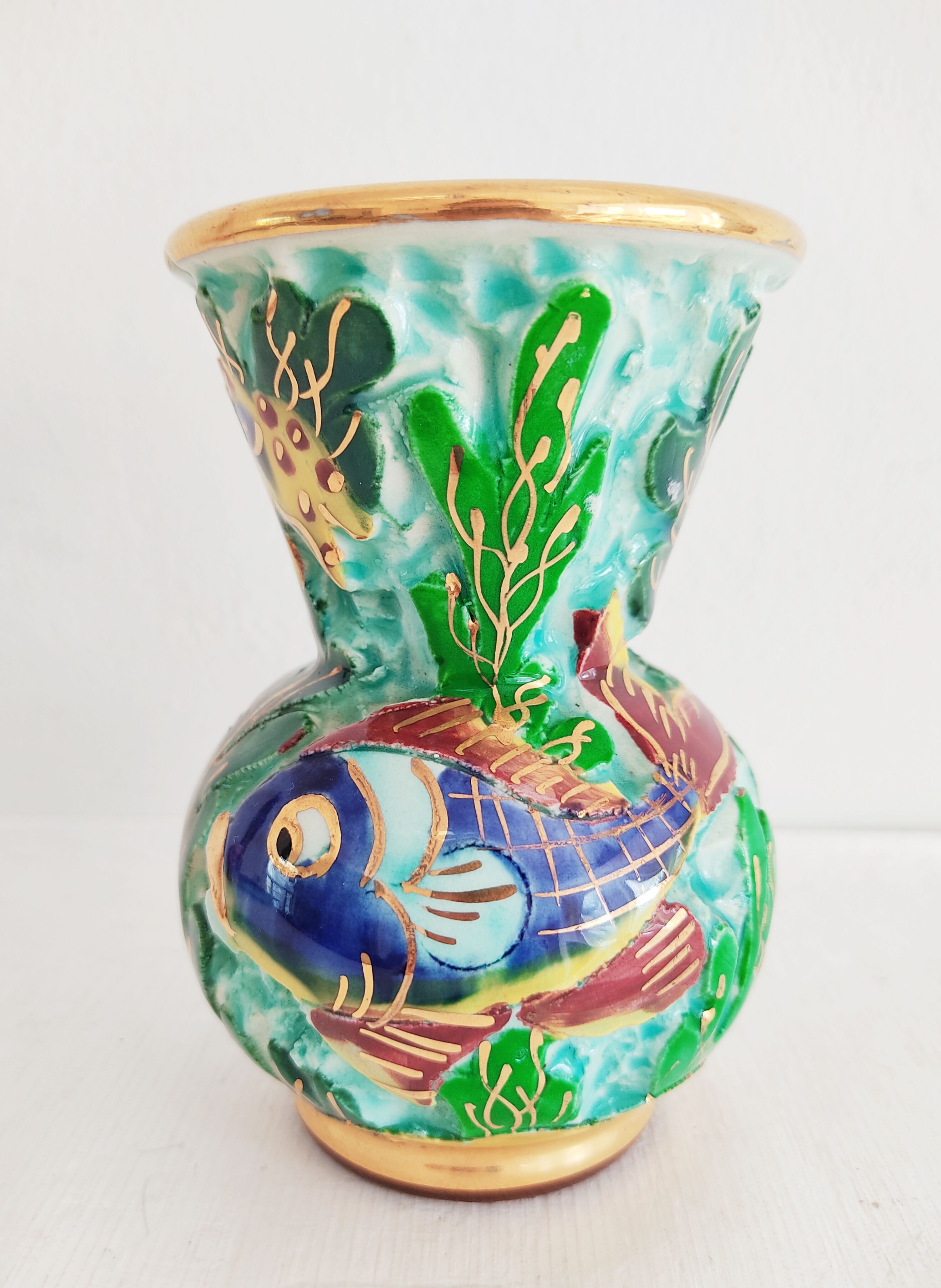 Ceramics from Monaco fish vase