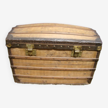 Old brass domed trunk