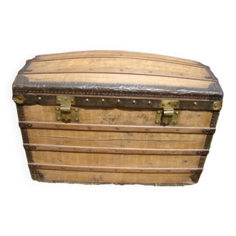 Old brass domed trunk