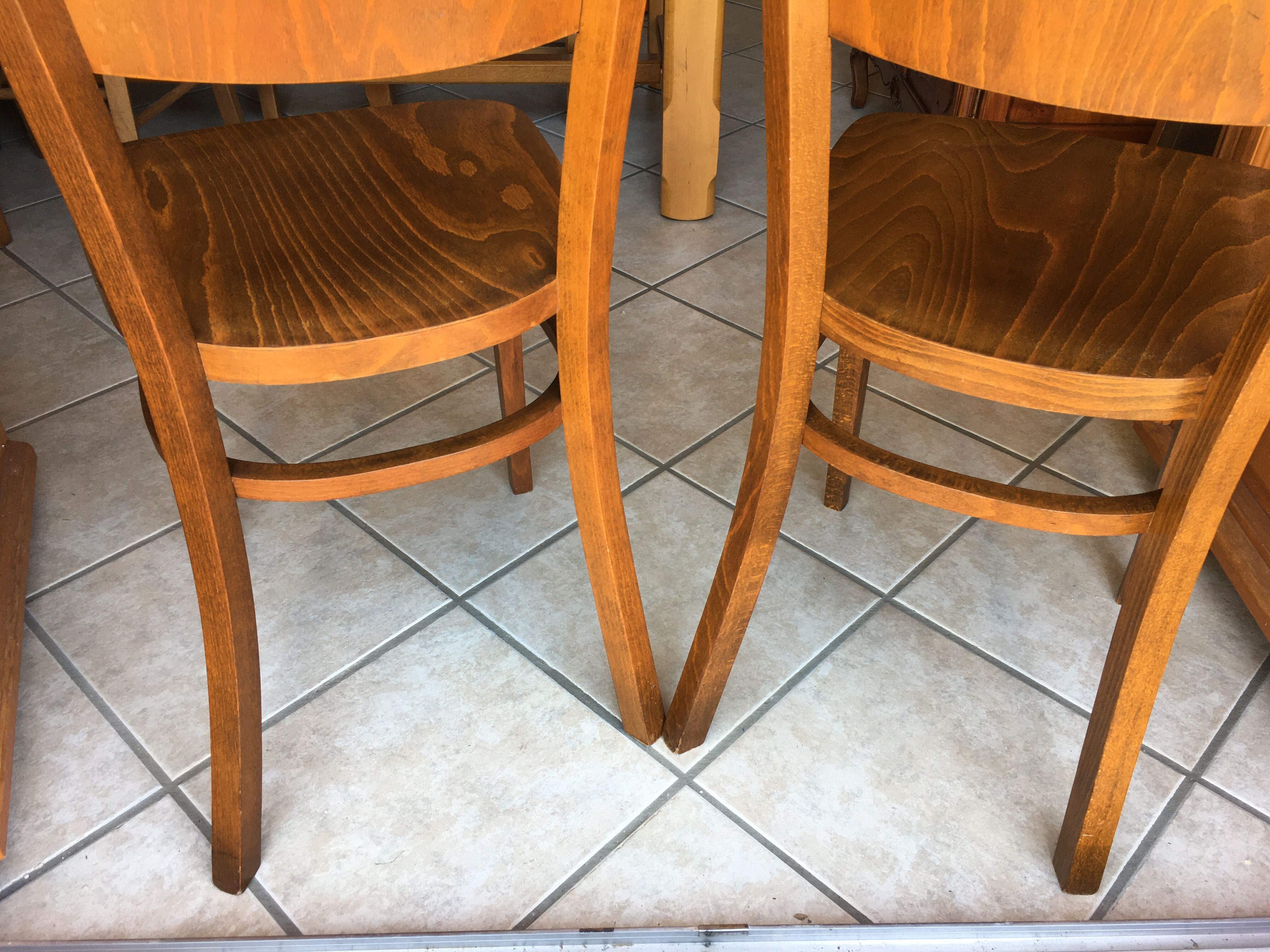 Pair of Thonet bistro chairs