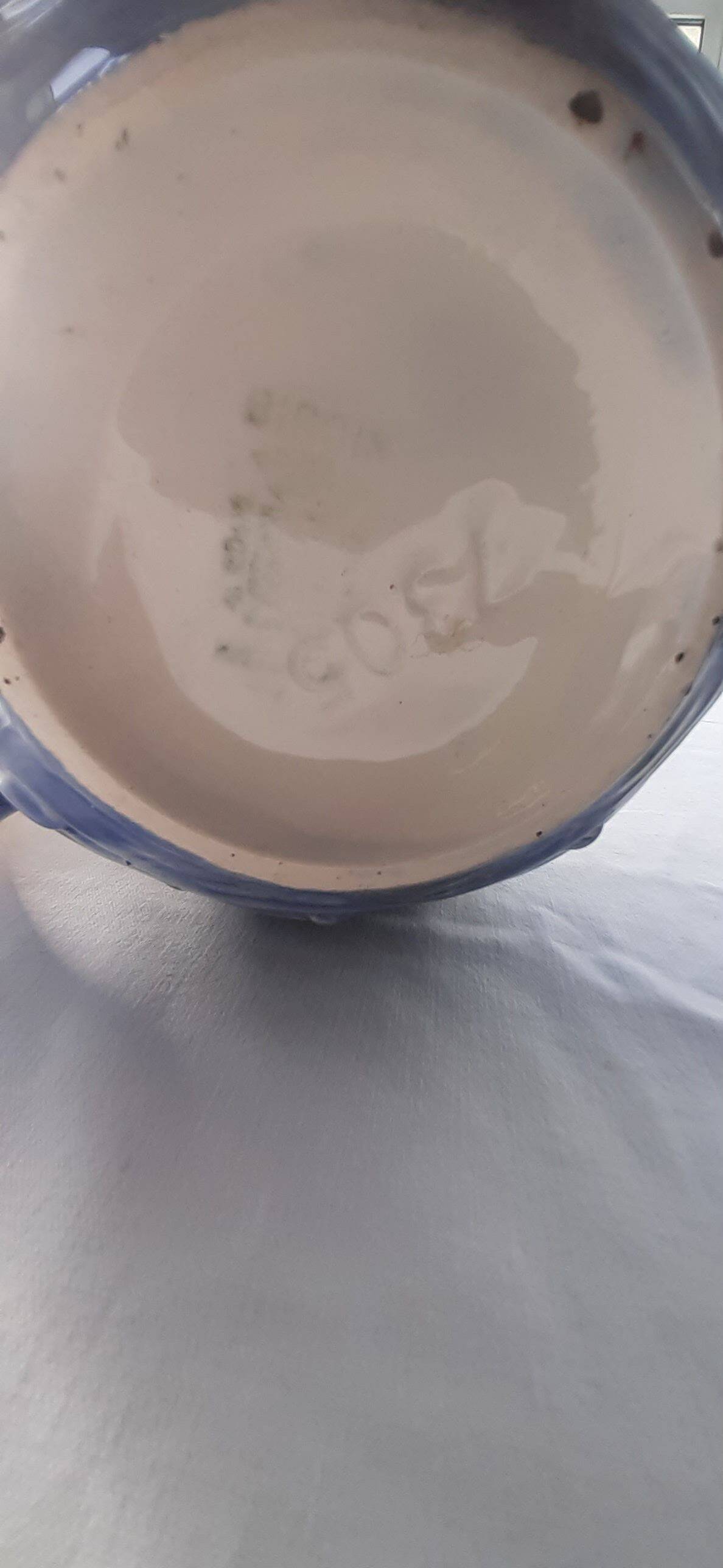 Old ceramic water pitcher slip Digoin France