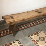 Banc ancien art populaire