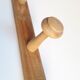 Coat rack 2m, 14 wooden wall hooks