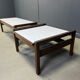 Belgian coffee table set in wenge by Beaufort, 1960s