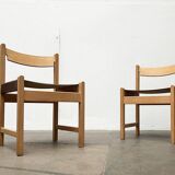 Swedish Mid-Century Safari Chair, 1960s, set of 3