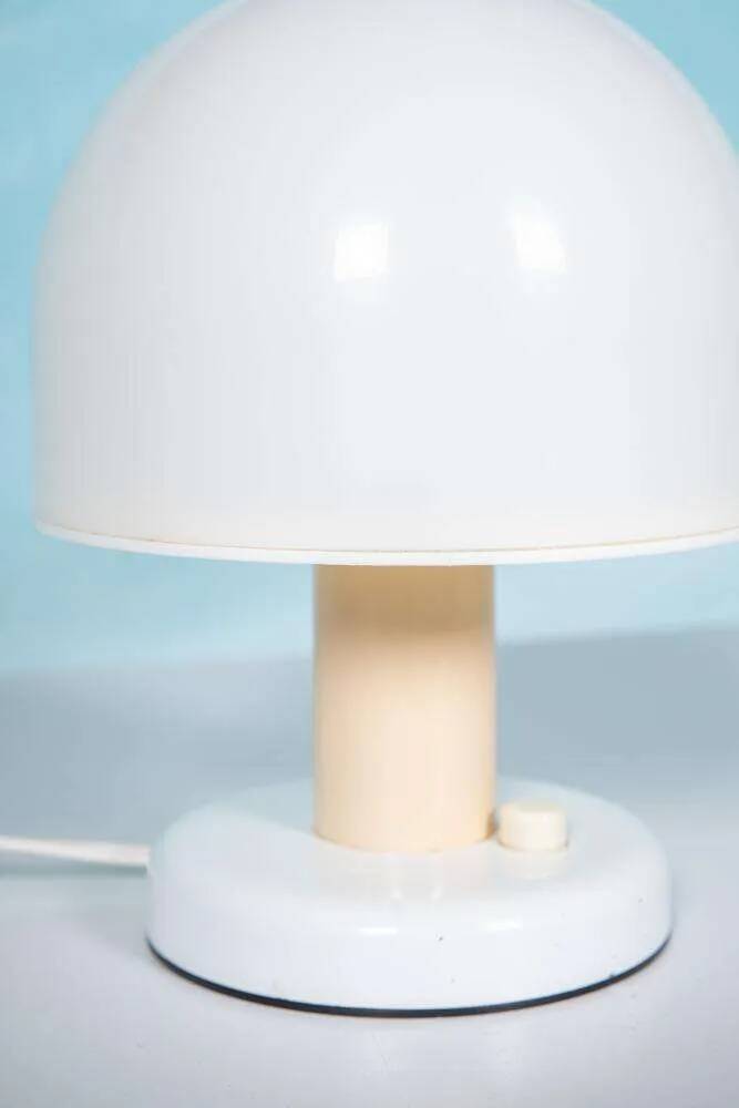 Mushroom table lamp, space age design, Italian 1970s.