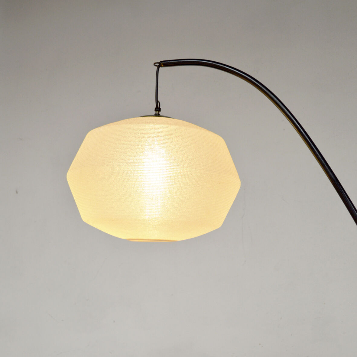 Floor lamp black adjustable arc, 1960