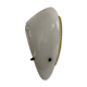 Applique simple du milieu du siècle en plexiglas blanc et métal jaune, années 1950, Allemagne