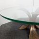 Vintage brutalist coffee table in bronze from the 1960s.