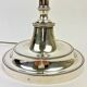 Silver-plated bronze lamp base, candlestick converted into a lamp, H. 53.5 cm