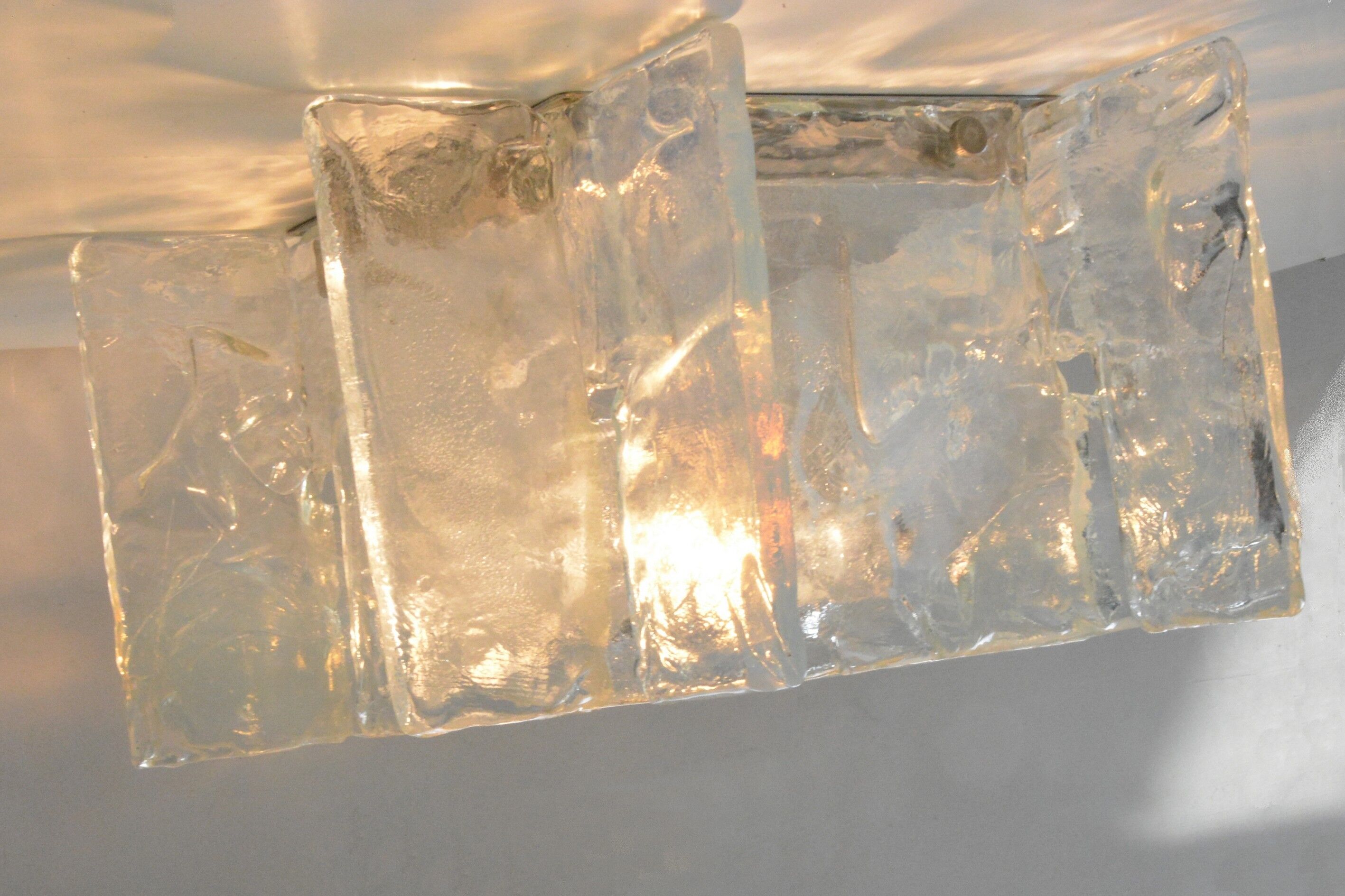 Illuminated glass sculpture by Carlo Nason 70s