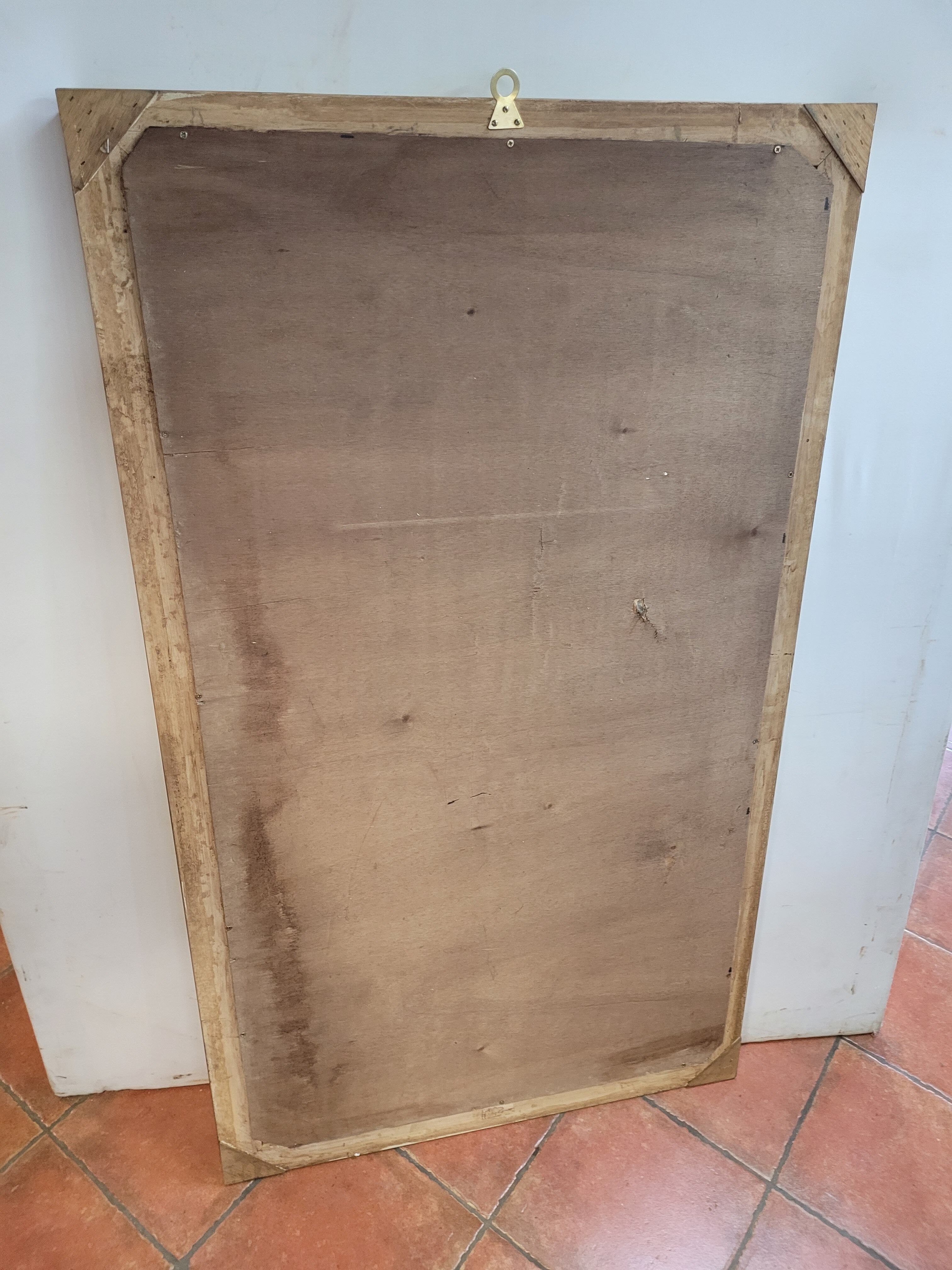 Gilded mirror with beveled mirror