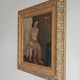 "Seated Nude in Interior", oil on canvas, unknown artist, Yugoslavia 1950s