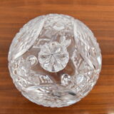 Bohemian cut glass jar 1960s