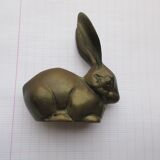 Rabbit-shaped brass paper press