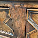Antique 18th century solid oak Jacobean style sideboard