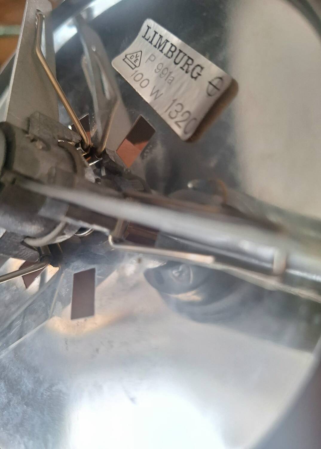 Glashutte Limburg model drop vintage light fixture, designer chandelier, pendant