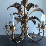 Palm leaf chandelier 1970