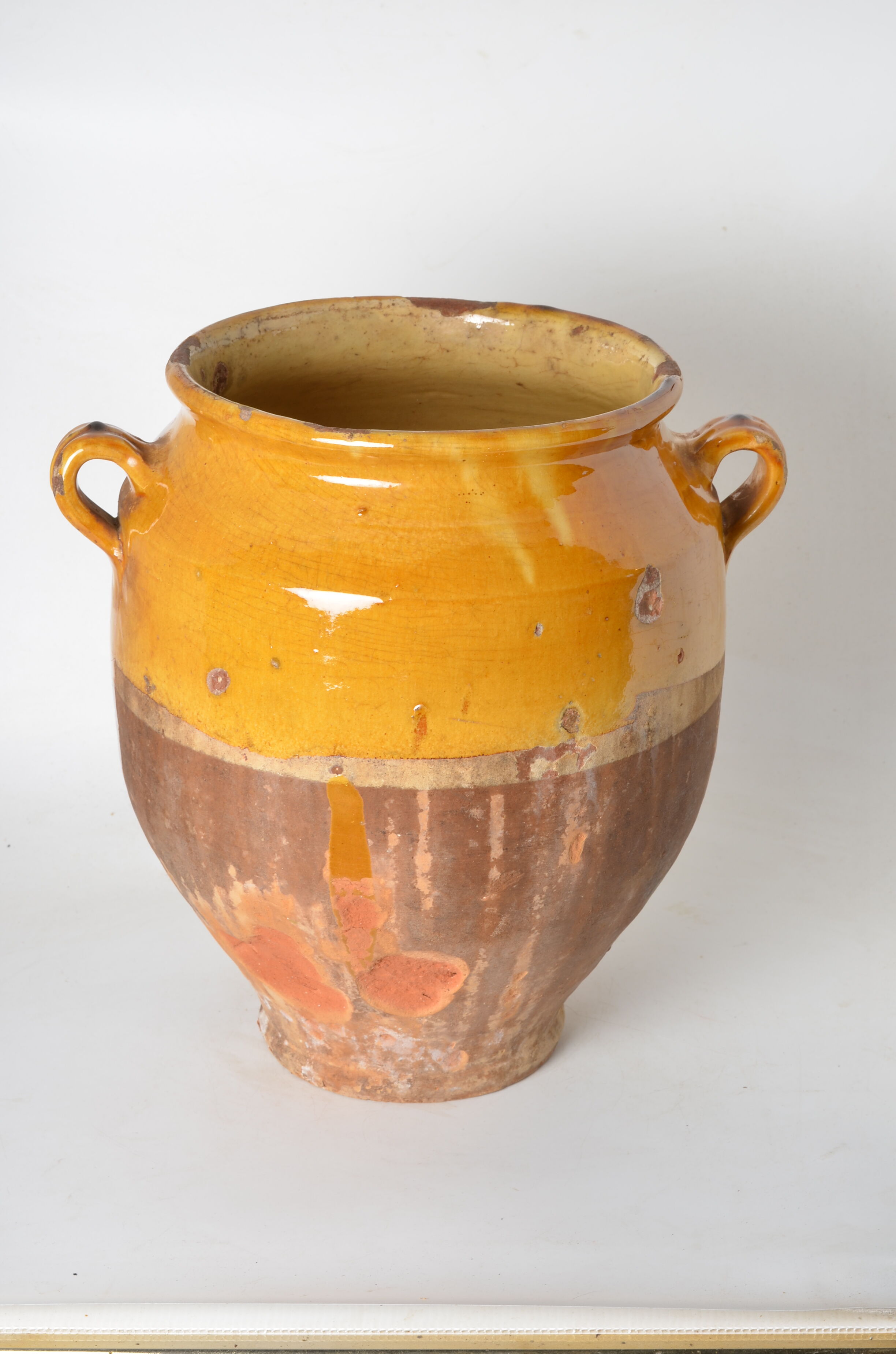 Yellow glazed jar