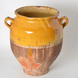 Pot vernissé jaune