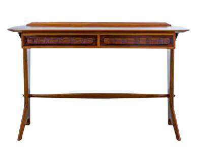 Console Ico Parisi walnut Italy 1950s