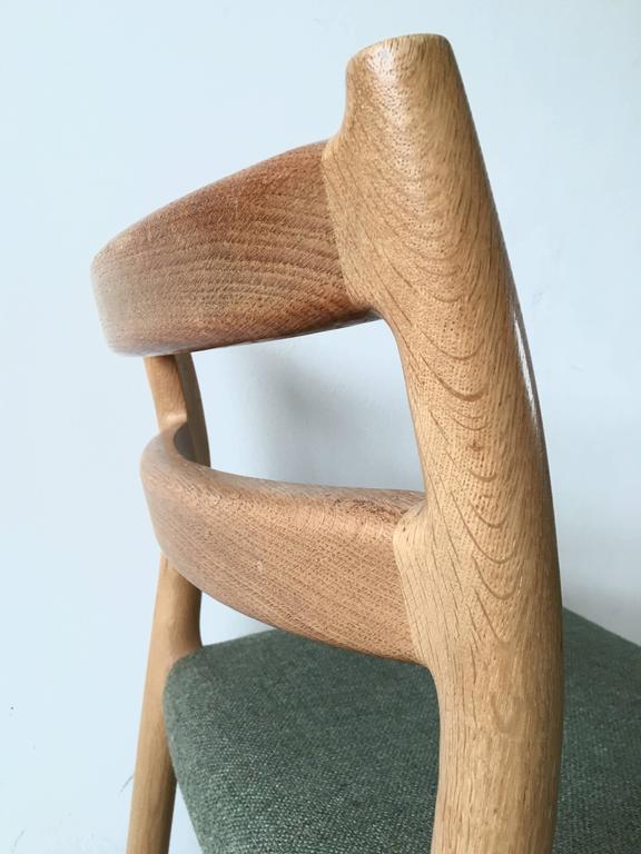 Pair of chairs by JL Moller for Hojbjerg Denmark 1960s teak