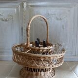 Vintage bottle-carrier basket
