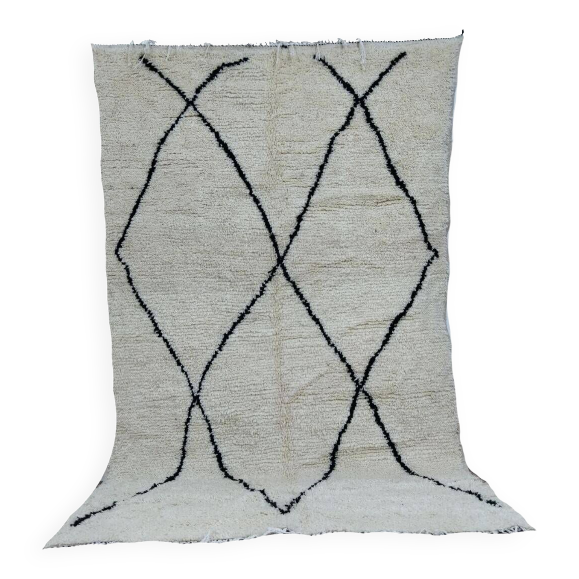 Handcrafted moroccan berber rug 243 x 143 cm