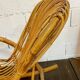 Vintage 1960s rattan rocking chair