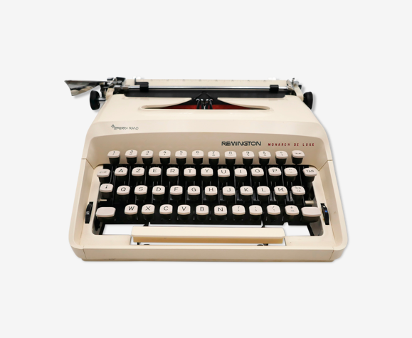 Remington Monarch De Luxe Typewriter Revised Cream New Ribbon