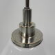 Art Deco school lamp with white glass shade