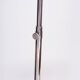Bauhaus Adjustable Floor Lamp in Walnut and Chrome attributed to R. Slezák, Czech, 1930s