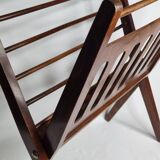 Folding teak magazine rack by Cees Braakman