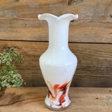 Vase en verre opaque vintage