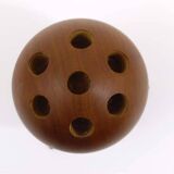 Chandelier Carl Aubock Ball Tripod in Walnut, Austria 1950s